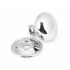 Polished Chrome Mushroom Mortice/Rim Knob Set