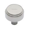 Heritage Brass Cabinet Knob Round Deco Design 32mm Polished Nickel finish