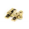 Aged Brass Mushroom Quadrant Fastener - Narrow