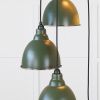 Smooth Nickel Brindley Cluster Pendant in Heath