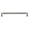 Heritage Brass Cabinet Pull Bauhaus Design 254mm CTC Polished Nickel Finish