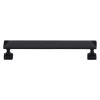 Heritage Brass Cabinet Pull Pyramid Design 152mm CTC Matt Black Finish