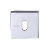 Sorrento Concealed Square Keyhole Escutcheon Polished Chrome finish