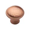 Heritage Brass Cabinet Knob Hand Beaten Design 32mm Satin Rose Gold finish