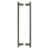 Heritage Brass Back to Back Door Pull Handle Round Bar Design 489mm Antique Brass Finish