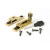 Aged Brass Beehive Quadrant Fastener - Narrow