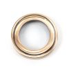 Polished Bronze Round Escutcheon (Art Deco)