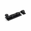 Black 4" Straight Knob Bolt