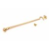 Silent Cabin Hook 12" - 300mm Polished Brass