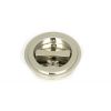 Polished Nickel 60mm Art Deco Round Pull - Privacy Set