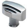 Art Deco Knob - Polished Chrome