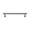 Heritage Brass Cabinet Pull Knurled Design with 16mm Rose 160mm CTC Satin Nickel finish