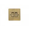 Eurolite Enhance Decorative 2 Gang Switch Antique Brass