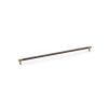 Alexander & Wilks - Brunel Knurled T-Bar Cupboard Handle - Antique Brass - Centres 448mm