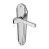 Heritage Brass Door Handle Lever Latch Waldorf Design Polished Chrome finish