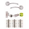 Jigtech Solar Passage Door Pack Polished Chrome - JTB71000