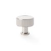 Alexander & Wilks - Lucia Reeded Cupboard Knob - Polished Nickel - 35mm