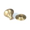 Satin Brass Mushroom Cabinet Knob 38mm