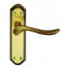 Lytham Lever On Latch Backplate - Florentine Bronze