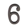 Heritage Brass Numeral 6 Concealed Fix 76mm (3") Matt Bronze finish