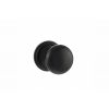 Old English Harrogate Solid Brass Mushroom Mortice Knob on Concealed Fix Rose - Matt Black