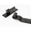 Black 24" Hook & Band Hinge - Cranked (pair)