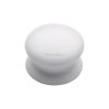 Cabinet Knob Plain White 38mm with Porcelain base