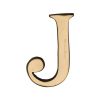 Heritage Brass Alphabet J Pin Fix 51mm (2") Polished Brass Finish