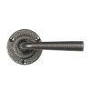 Pastow Lever Handle on Round Rose - Forged Steel