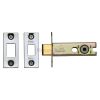 York Architectural Tubular Bathroom Deadbolt 3" Polished Chrome/Nickel Finish