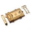 Davenport Rim Lock Aged Brass