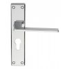 Serozzetta Zone Lever On Euro Lock Backplate - Polished Chrome