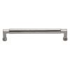 Heritage Brass Cabinet Pull Bauhaus Design 203mm CTC Polished Nickel Finish