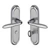 Heritage Brass Door Handle for Bathroom Henley Design Apollo finish