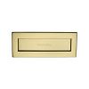 Heritage Brass Letterplate 10" x 4" Unlacquered Brass finish