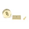 Polished Brass Brompton Cabinet Knob - 38mm (Square)