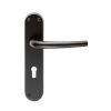 Lilla Lever On Lock Backplate - Matt Black