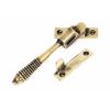 Aged Brass Night-Vent Locking Reeded Fastener