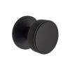 Connaught Knurled Door Knob Matt Black