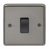 Eurolite Stainless Steel 1 Gang Switch Black Nickel