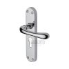 Sorrento Door Handle for Euro Profile Plate Donna Design Polished Chrome finish