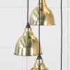 Smooth Brass Brindley Cluster Pendant