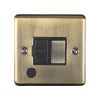 Eurolite Enhance Decorative Switched Fuse Spur With Flex Outlet Antique Brass