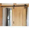 100kg Black Sliding Door Hardware Kit (3m Track)