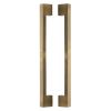 Heritage Brass Back to Back Door Pull Handle Metro Design 457mm Antique Brass Finish