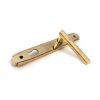 Aged Brass Art Deco Slimline Lever Espag. Lock Set