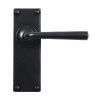 Padstow Lever Handle on Backplate (Latch/Passage) - Flat Black