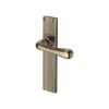 Heritage Brass Charlbury Reeded Lever Latch Antique Brass finishUK Design Registration Number 6202494