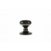 Old English Harrogate Solid Brass Mushroom Mortice Knob on Concealed Fix Rose - Black Nickel