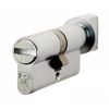 Euro Bathroom Cylinder And Turn - Satin Chrome